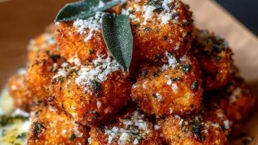 Crispy Sweet Potato Bites with Herbed Parmesan Butter