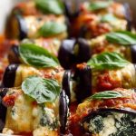 Eggplant Roll-Ups with Creamy Ricotta and Spinach