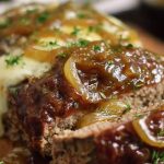French Onion Meatloaf with Melted Swiss