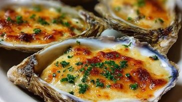 Grilled Parmesan Garlic Oysters