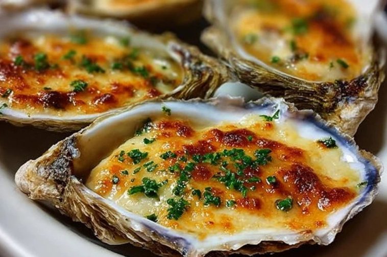 Grilled Parmesan Garlic Oysters