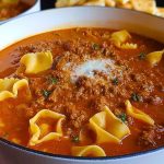 One Pot Lasagna Soup Recipe