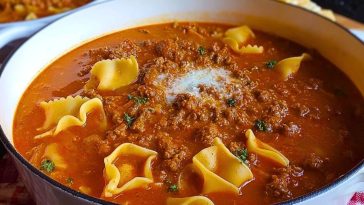 One Pot Lasagna Soup Recipe