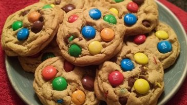 Peanut Butter M&Ms Cookie Recipe