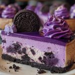 Purple Velvet Oreo Cheesecake