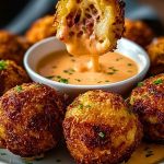 Reuben Balls with Spicy Thousand Island Dipping Sauce