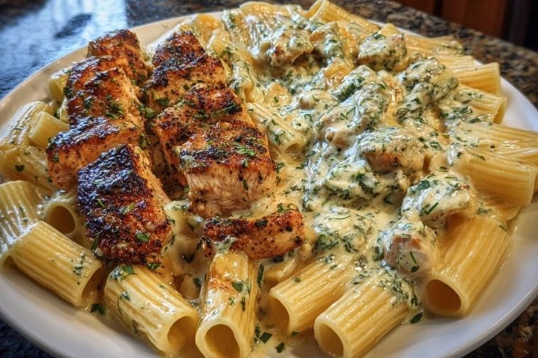 Rigatoni-in-Cheesy-Italian-Herb-Alfredo-with-Cajun-Chicken.j