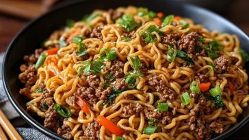 Simple Asian Ground Beef Noodles Recipe Ready in Minutes