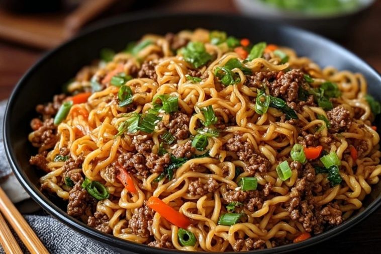 Simple Asian Ground Beef Noodles Recipe Ready in Minutes