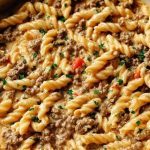Stovetop Creamy Ground Beef Pasta