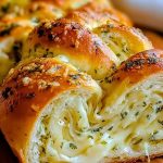 Swirled Garlic Herb And Cheese Bread