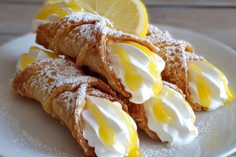 Zesty Lemon Meringue Pie Cannoli