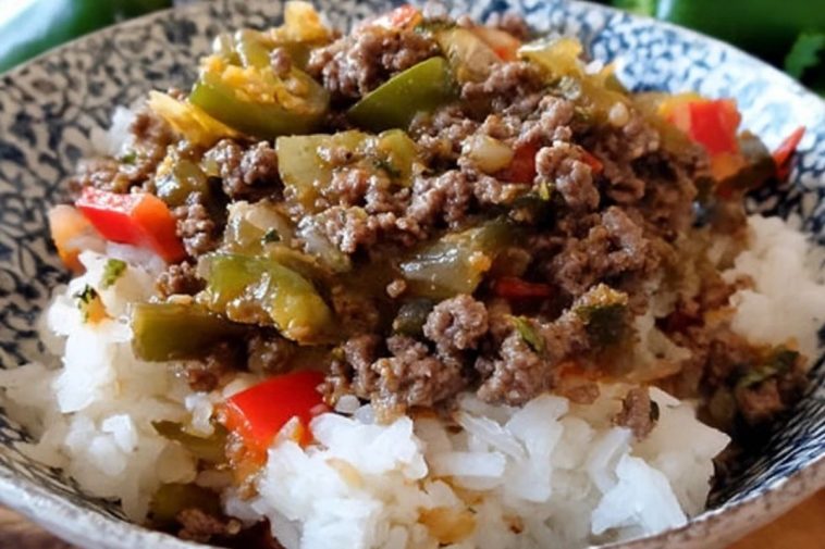 Beef and Pepper Rice Bowls