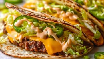 Big Mac Style Smash Burger Tacos