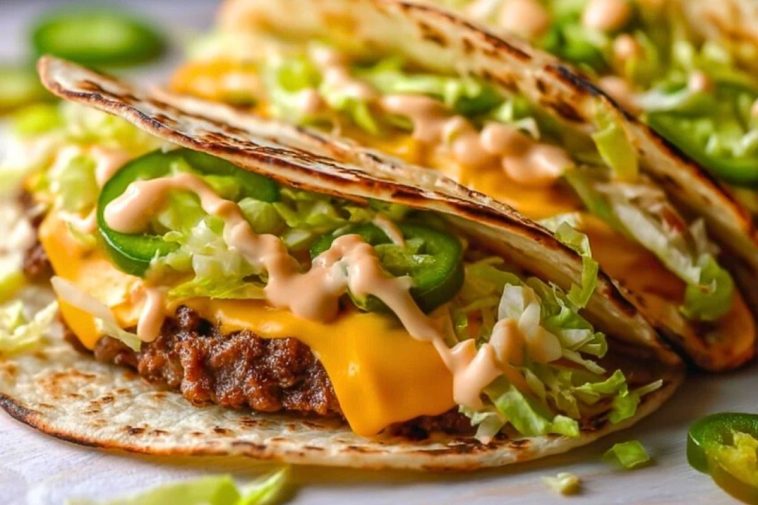 Big Mac Style Smash Burger Tacos