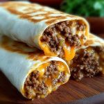 Cheesy Beef Wraps