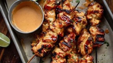 Chipotle Bang Bang Chicken Skewers