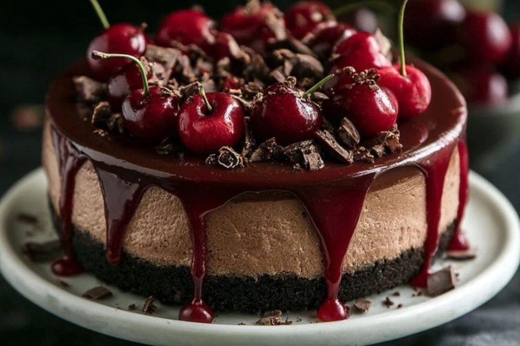 Chocolate Cherry Cheesecake