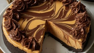 Decadent Chocolate Peanut Butter Swirl Pie