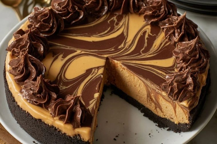Decadent Chocolate Peanut Butter Swirl Pie