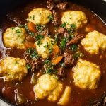 Delicious Beef Stew and Dumplings