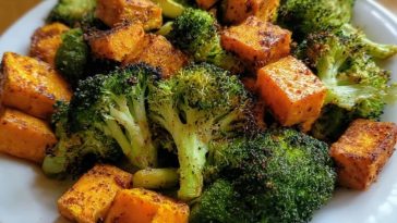 Delicious Roasted Broccoli and Sweet Potatoes
