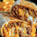 Easy Homemade Beefy Melt Burritos