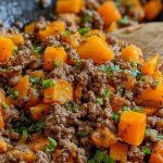 Ground Beef and Sweet Potato Skillet
