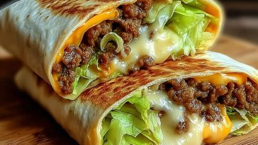 Homemade Big Mac Wraps
