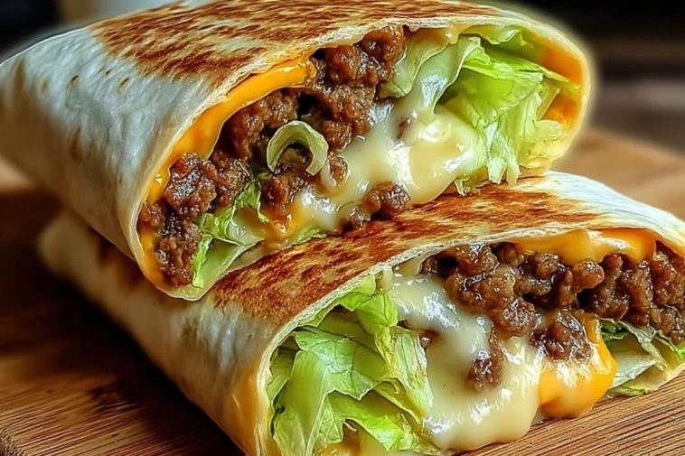 Homemade Big Mac Wraps