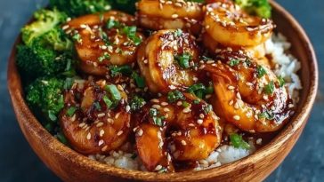 Irresistible Honey Garlic Shrimp Bowls