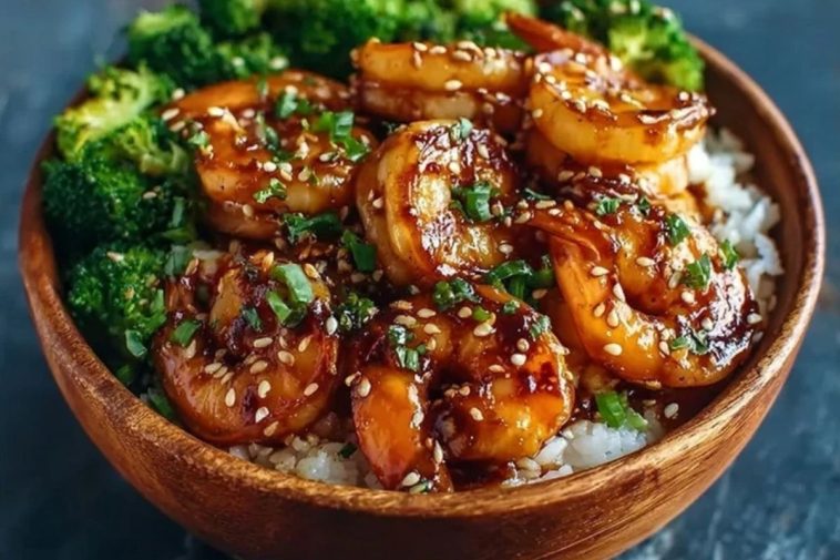 Irresistible Honey Garlic Shrimp Bowls