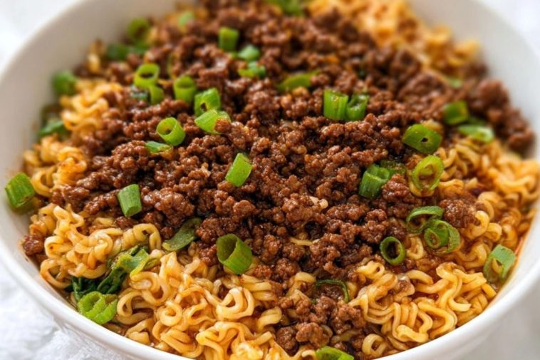 Korean-Style Ground Beef Ramen