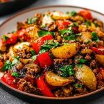 Mediterranean Ground Beef Stir Fry