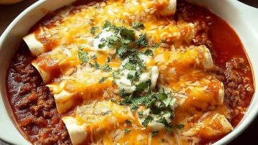 Mouthwatering Beef Enchiladas with Homemade Red Sauce