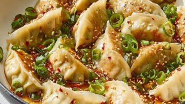 One Pan Dumpling Dinner