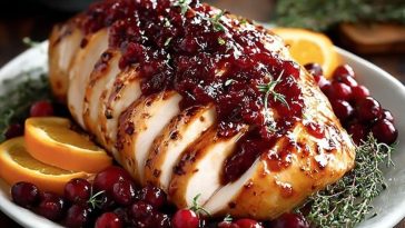 Perfect Cranberry Orange Glazed Turkey Breast
