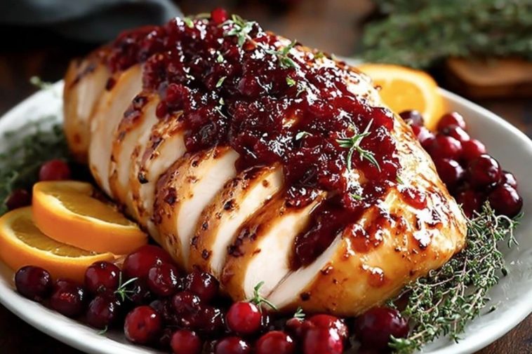 Perfect Cranberry Orange Glazed Turkey Breast