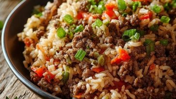 Quick and Tasty Dirty Rice with Ground Beef
