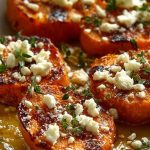 Roasted Sweet Potato Rounds with Honey & Feta