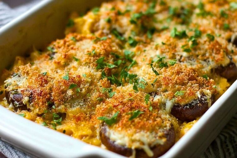 Stuffed Mushroom Casserole