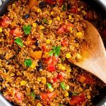 Super Easy Mexican Beef and Rice Skillet