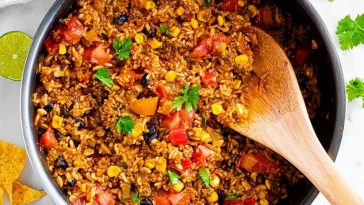 Super Easy Mexican Beef and Rice Skillet