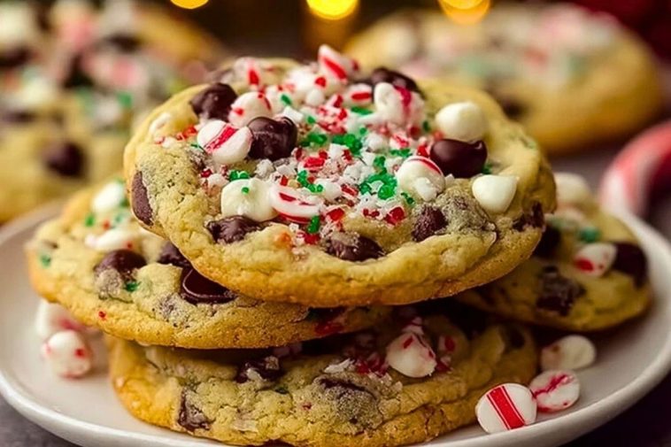 Winter Wonderland Chocolate Chip Christmas Cookies