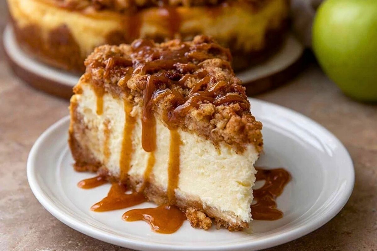 Apple Crisp Cheesecake