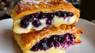 Blueberry Cream Cheese Puff Pastry