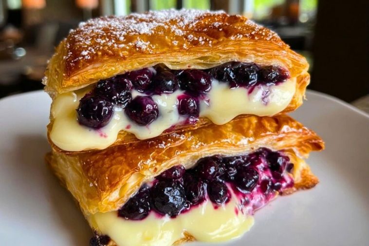 Blueberry Cream Cheese Puff Pastry