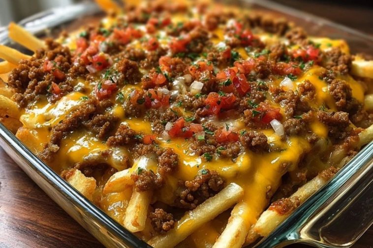 Cheeseburger French Fry Casserole