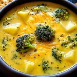 Cheesy Potato & Broccoli Soup