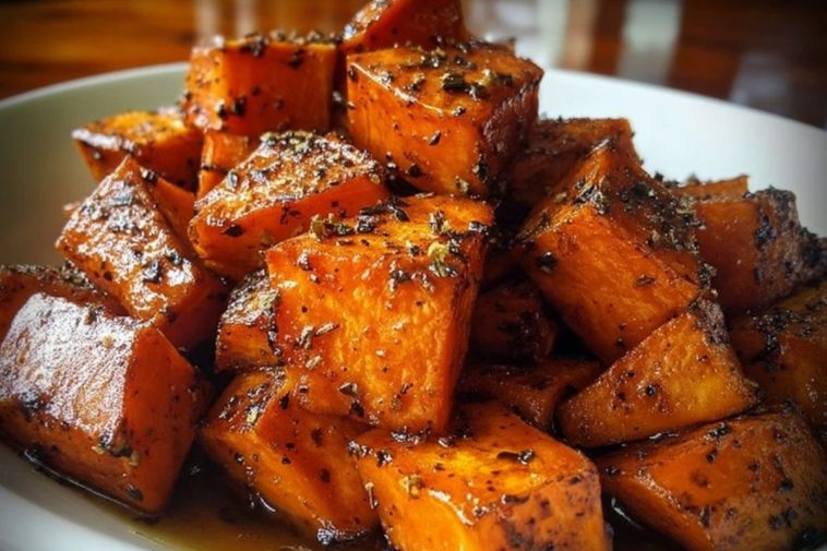 Cinnamon Maple Roasted Sweet Potatoes